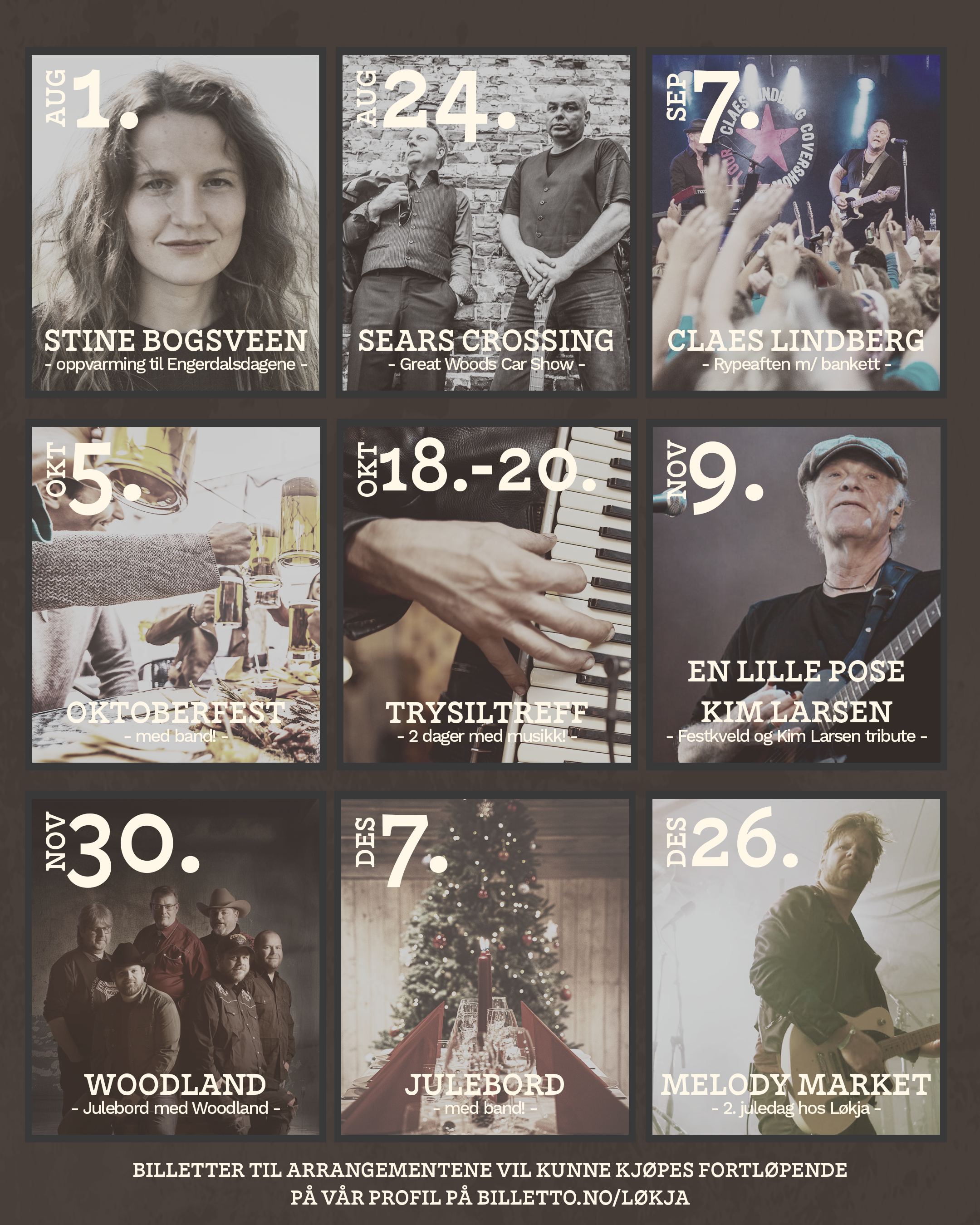 Her er en oversikt over våre arrangement ut 2024! Image